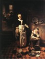 El sirviente ocioso barroco Nicolaes Maes